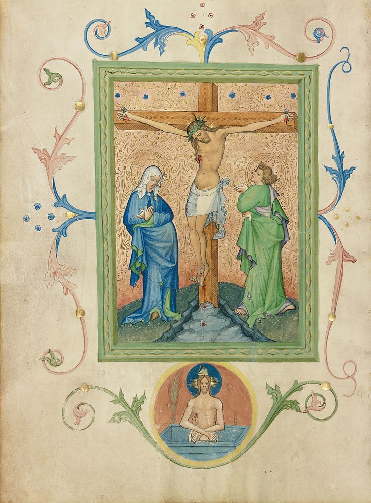 The Crucifixion by Master of the Kremnitz Stadtbuch