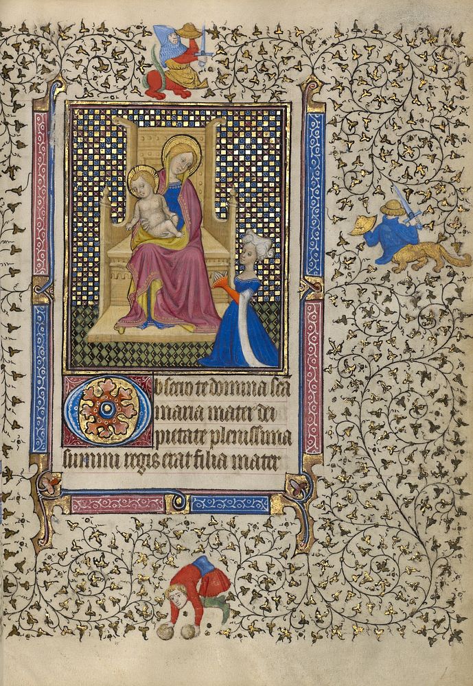 A Woman in Prayer before the Virgin and Child by Egerton Master