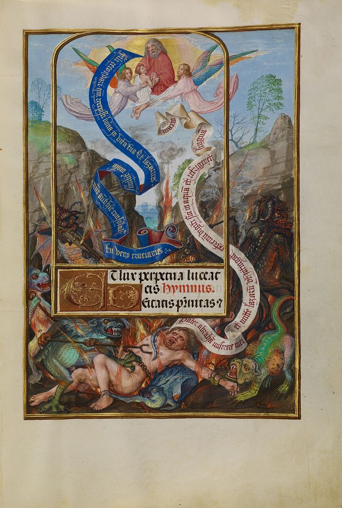 Lazarus's Soul Carried to Abraham by Master of James IV of Scotland