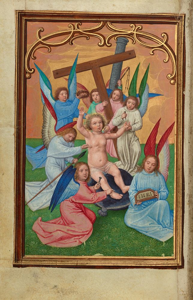 The Christ Child Surrounded by the Instruments of the Passion by Simon Bening