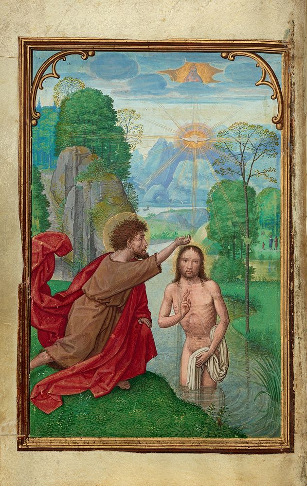 The Baptism of Christ by Simon Bening
