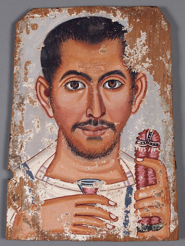 Mummy Portrait of a Bearded Man by Brooklyn Painter
