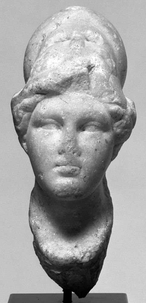 Small Head of Athena (Worked for Insertion into a Statuette)