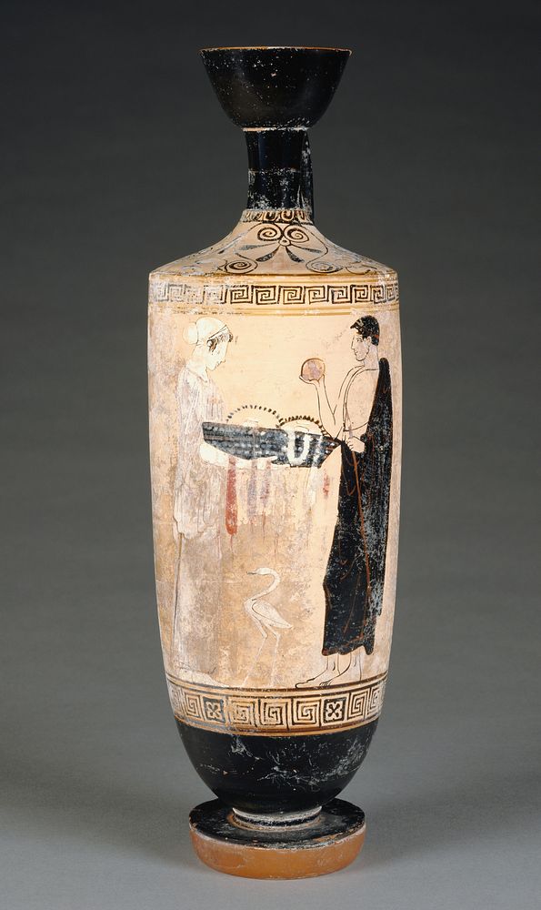 White-Ground Lekythos by Timokrates Painter and Vouni Painter
