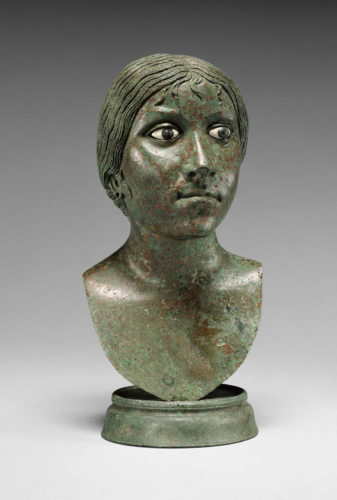 Miniature Portrait Bust of a Woman