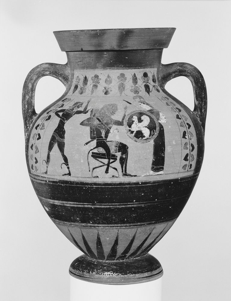 Attic Black-Figure Amphora Type B by Witt Painter and Florence 3797