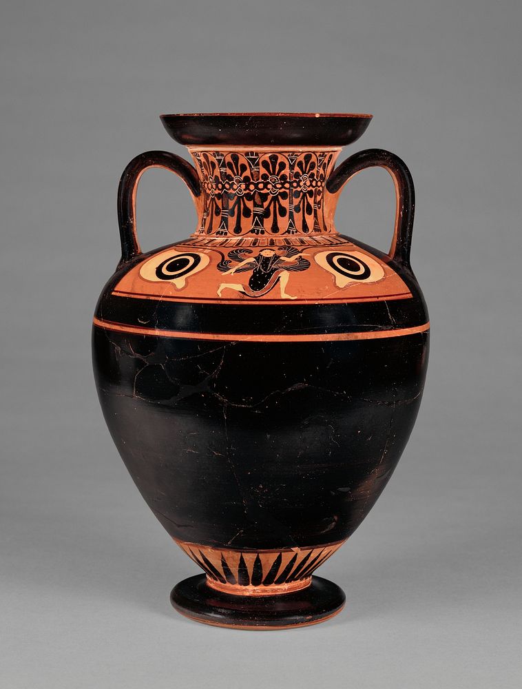 Black-Figure Neck Amphora by Class of Neck Amphorae with Shoulder Pictures