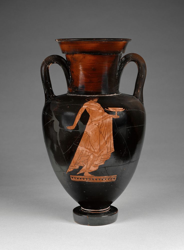 Attic Red-Figure Neck Amphora with Double Handles by Berlin Painter
