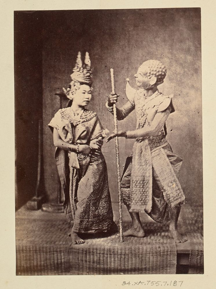 Khon performers by John Thomson
