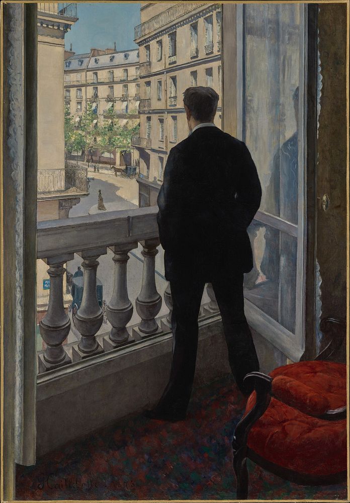 Young Man at His Window by Gustave Caillebotte