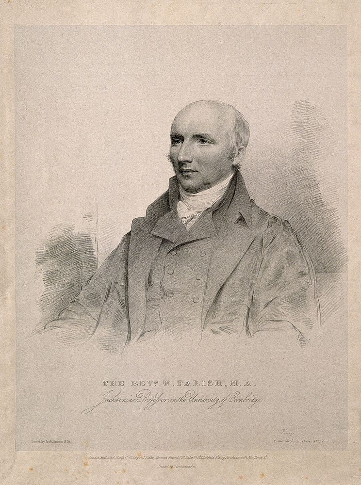 William Farish. Lithograph by I. W. Slater, 1835, after J. Slater, 1818.