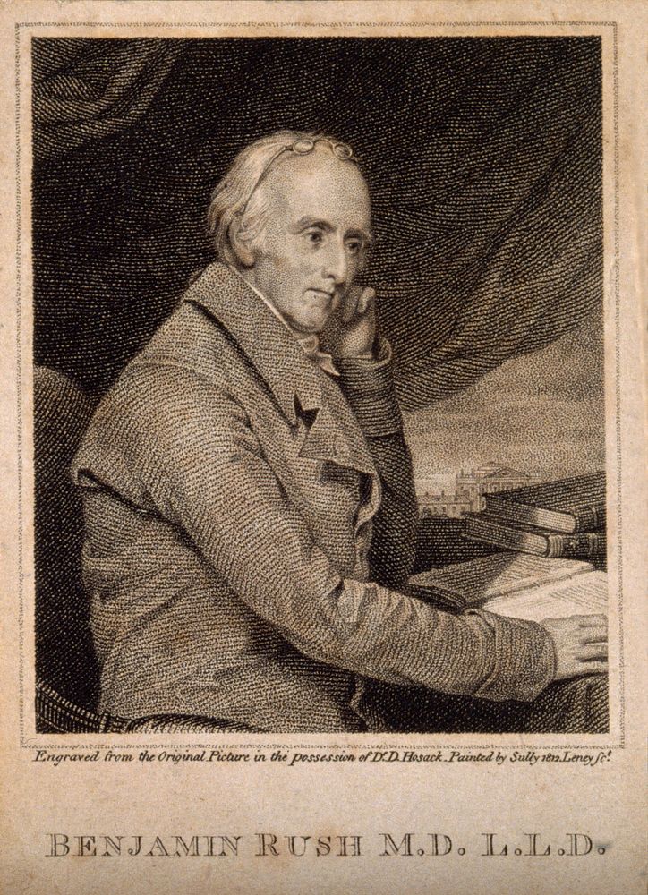 Benjamin Rush. Stipple engraving by W. S. Leney, 1814, after T. Sully.