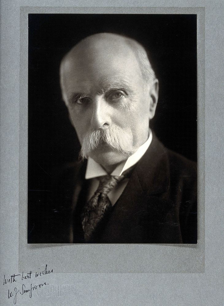 Sir William John Ritchie Simpson. Photograph by Claude Harris.