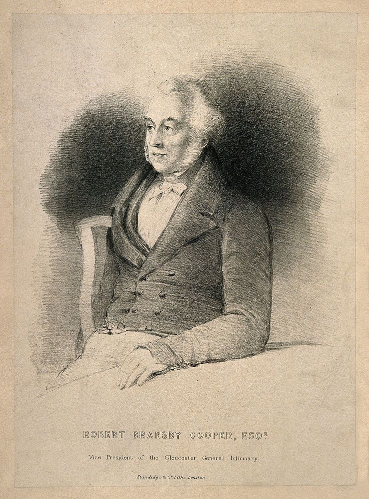 Robert Bransby Cooper. Lithograph.