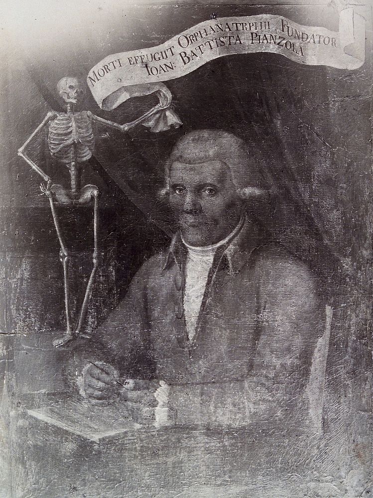 Giovanni Battista Pianzola. Photograph after a painting.