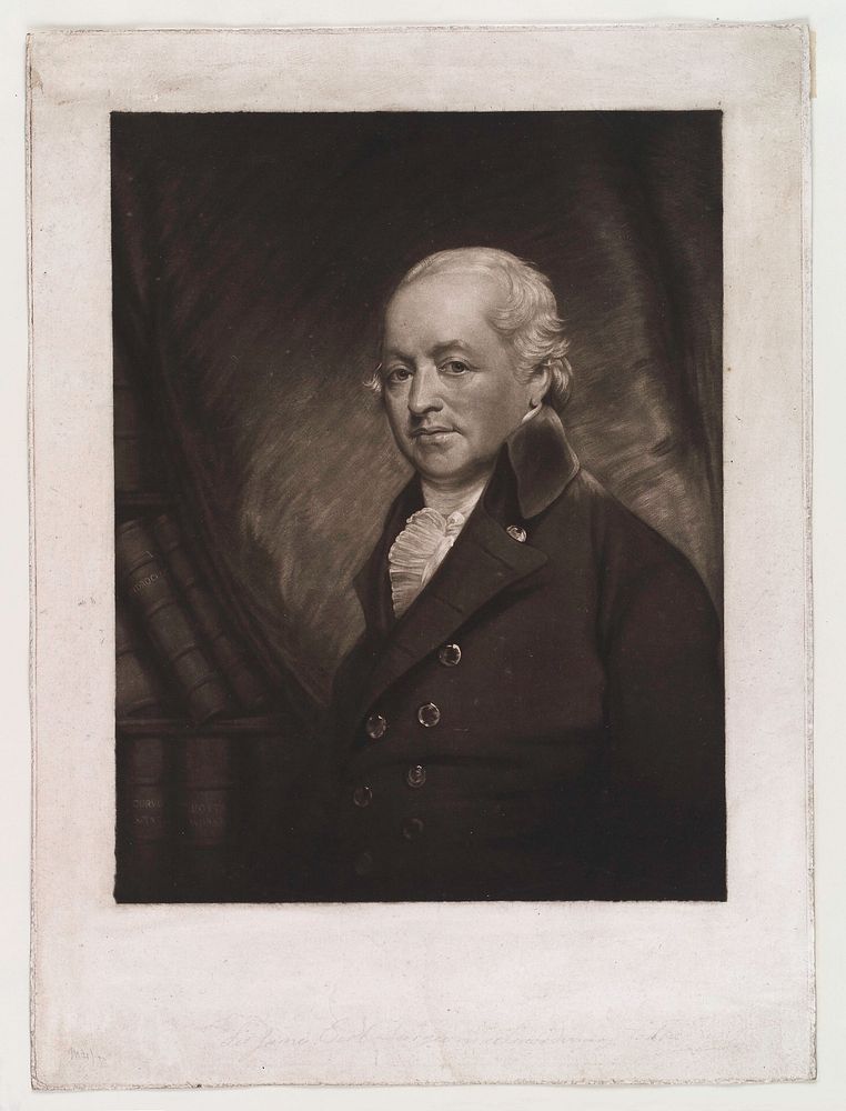 Sir James Earle. Mezzotint by R. Dunkarton after W. Beechey.