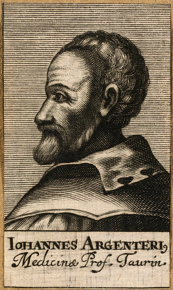 Giovanni Argenterio. Line engraving, 1688.