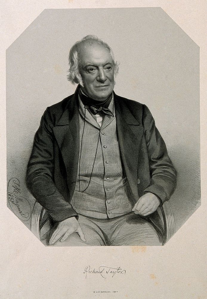 Richard Taylor. Lithograph by T. H. Maguire, 1851.