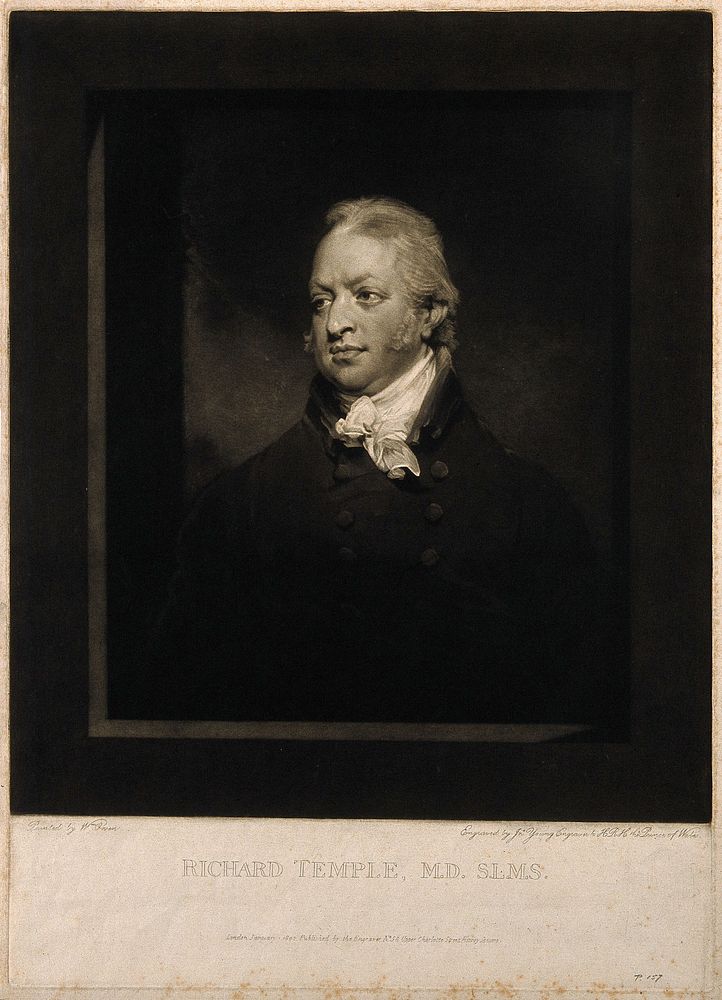 Richard Temple. Mezzotint by J. Young, 1802, after W. Owen.
