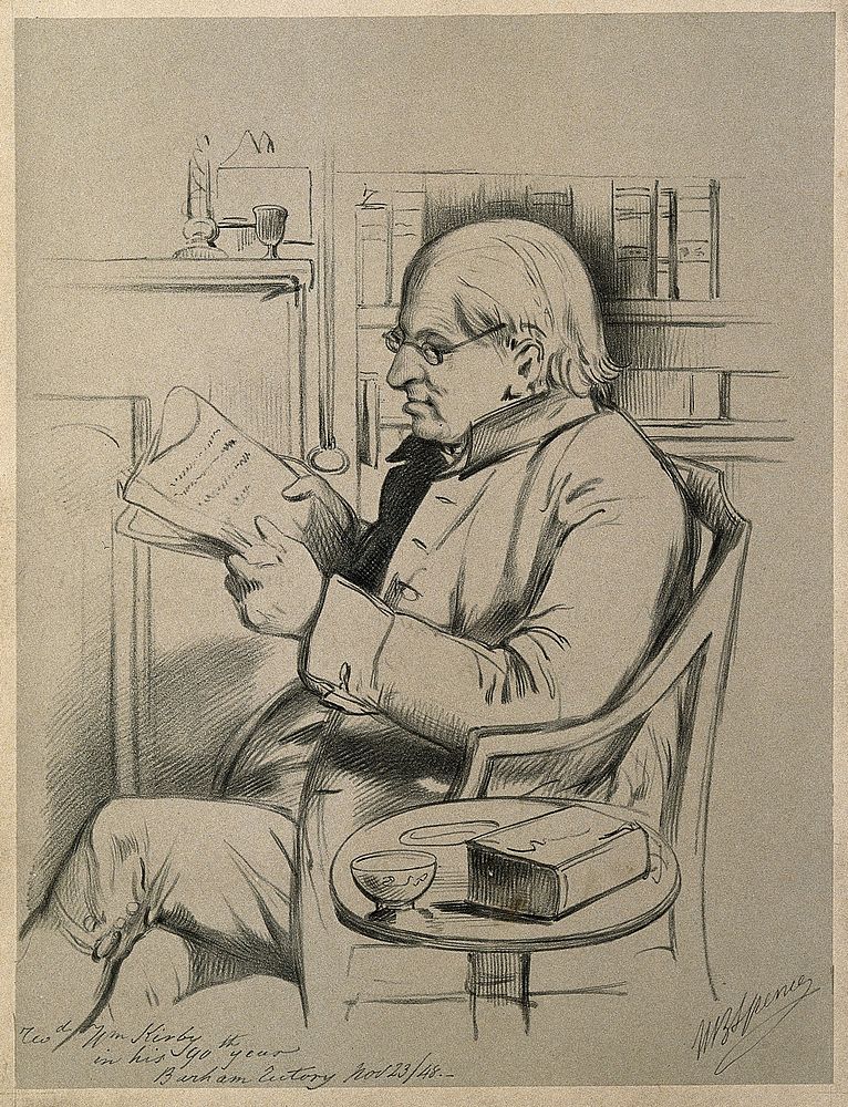 William Kirby. Lithograph by W. B. Spence, 1848, after himself.