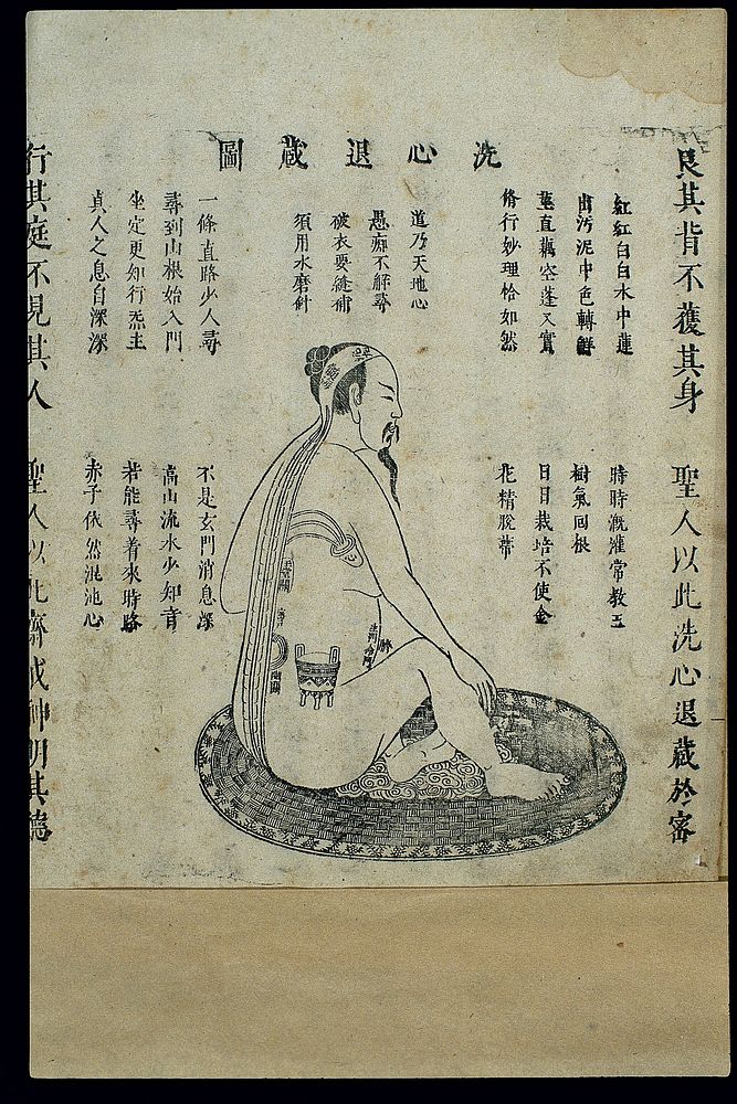Chinese woodcut: Daoist internal alchemy (4)