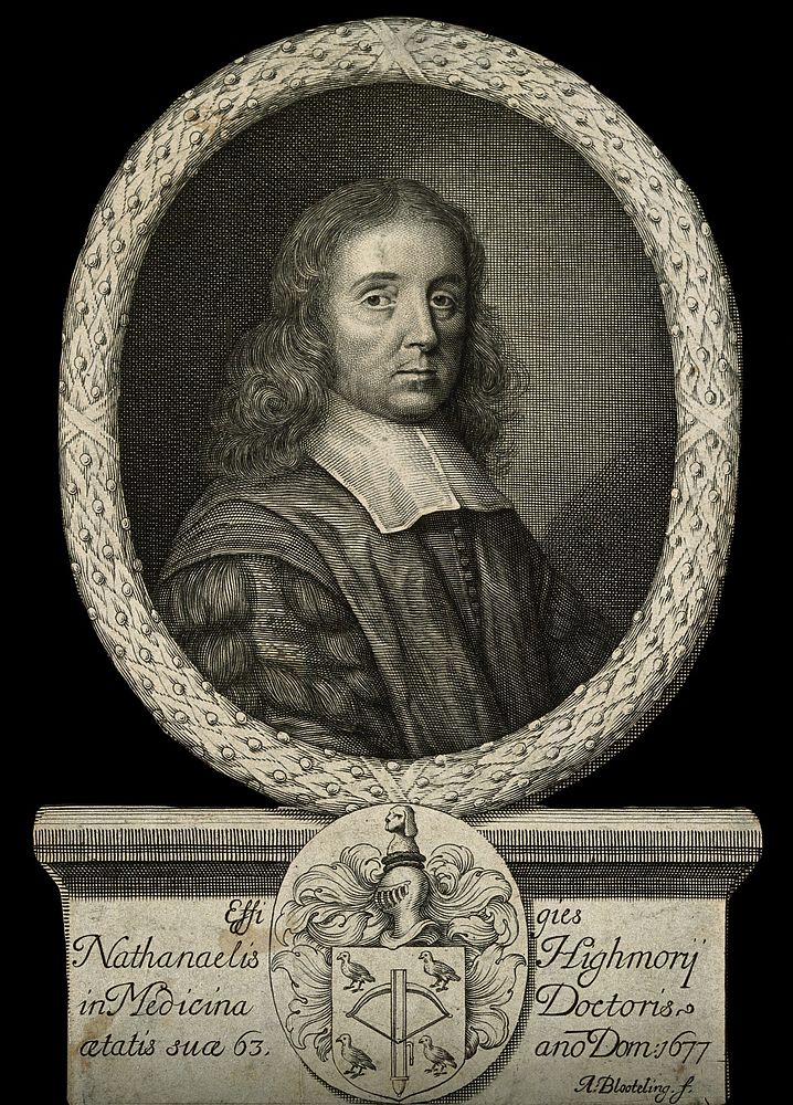 Nathaniel Highmore. Line engraving by A. Blooteling.