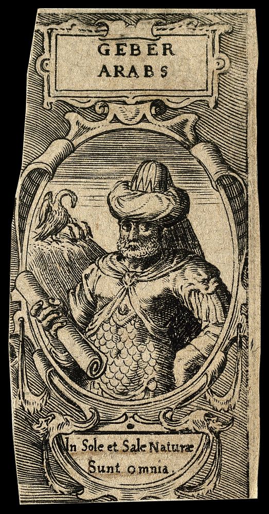 Geber. Line engraving by A. Sadeler, 1609.