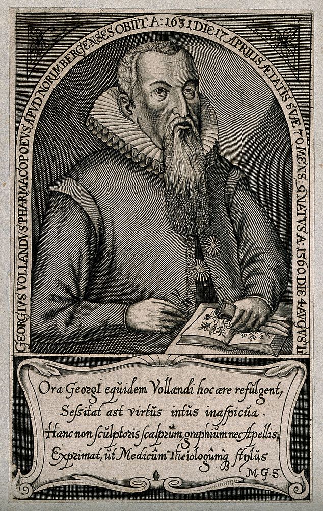 Georg Volland. Line engraving.