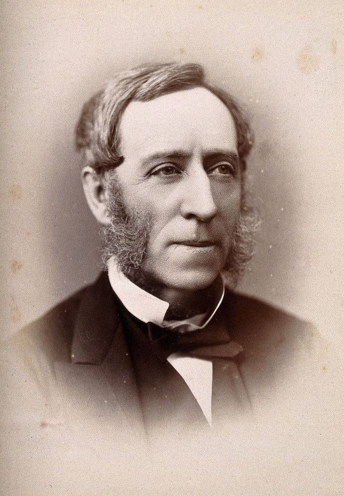 Sir Richard Quain. Photograph by G. Jerrard, 1881.