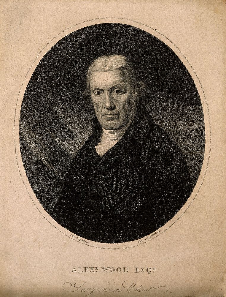Alexander Wood. Stipple engraving by W. Maddocks after D. Alison, ca. 1805.