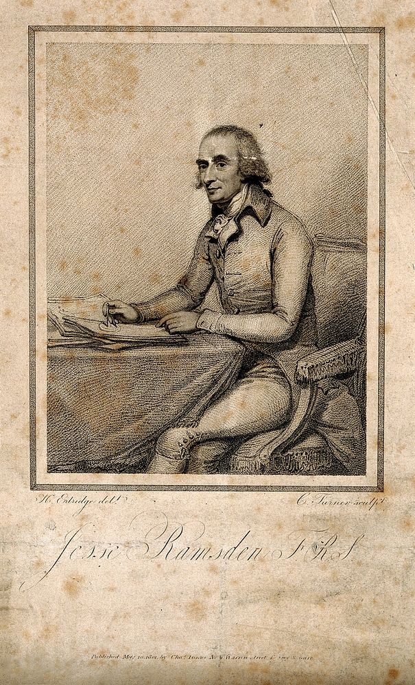 Jesse Ramsden. Stipple engraving by C. Turner, 1801, after H. Edridge.