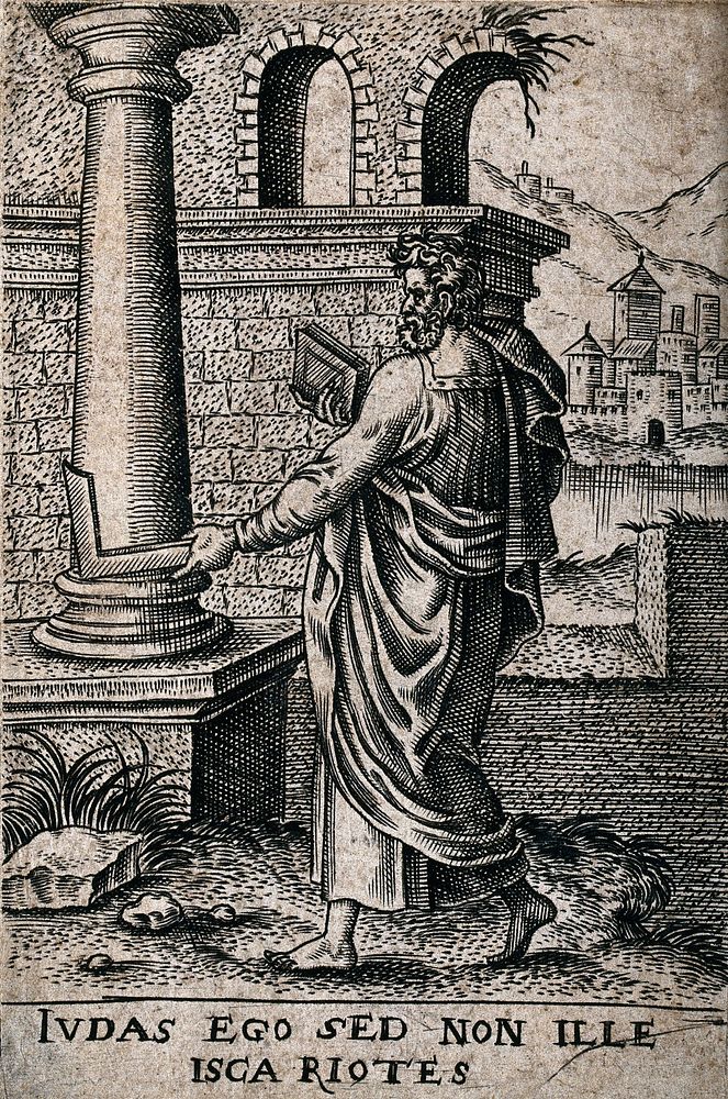 Saint Judas Thaddeus. Engraving.
