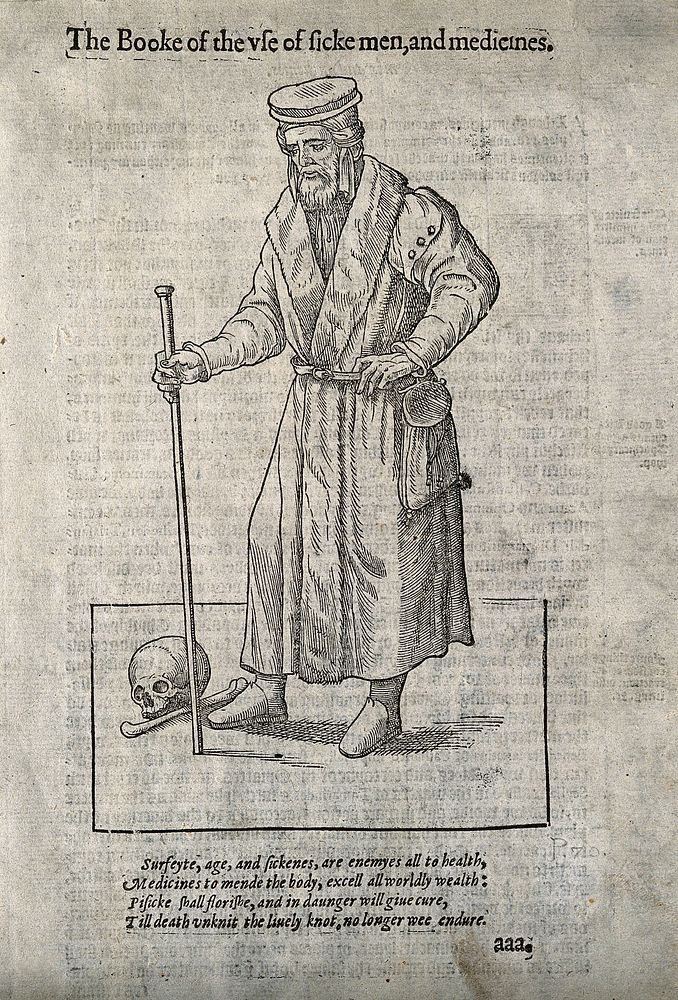William Bullein. Woodcut, 1579.