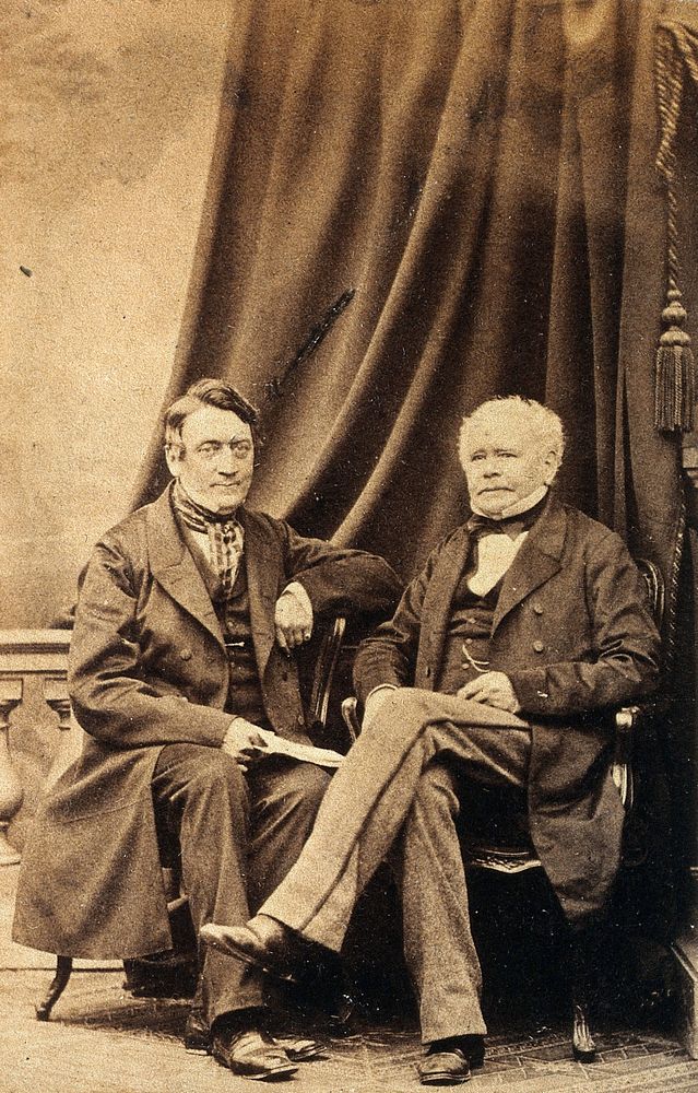 Alfred Swaine Taylor and William Thomas Brande. Photograph.