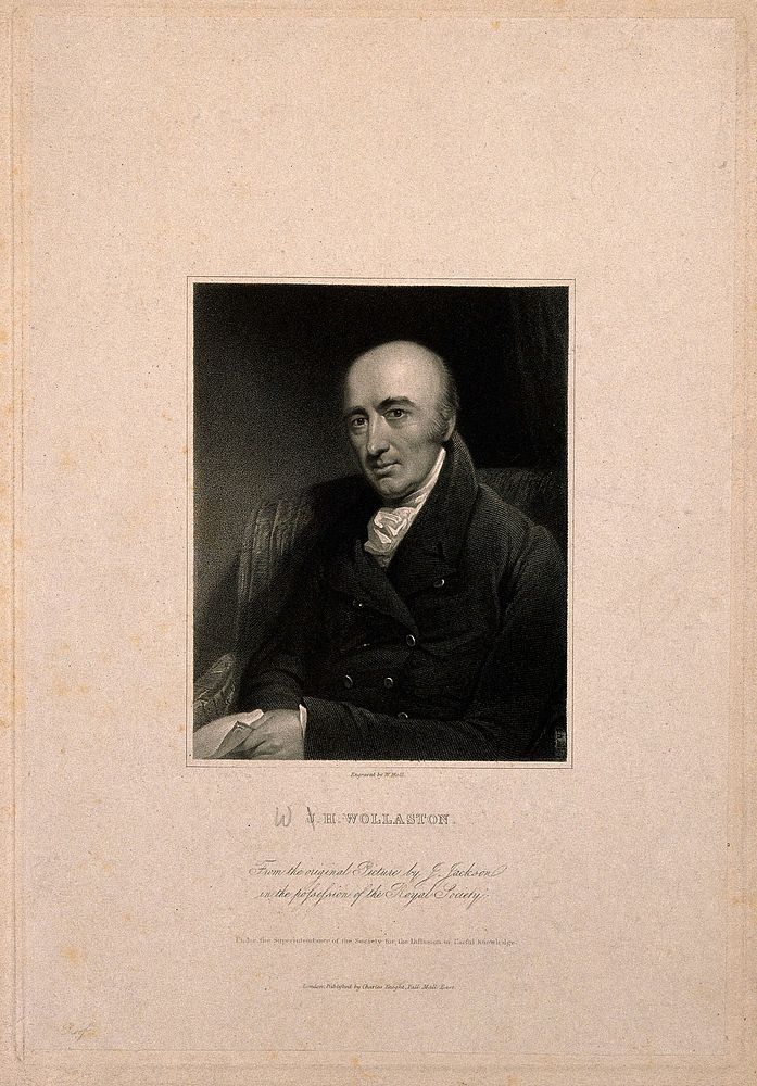 William Hyde Wollaston. Stipple engraving by W. Holl after J. Jackson.