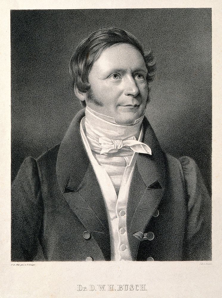 Dietrich Wilhelm Heinrich Busch. Lithograph by F. Jentzen after F. Krüger.