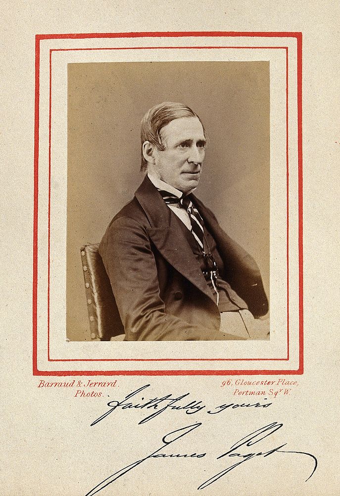 Sir James Paget. Photograph by Barraud & Jerrard, 1873.
