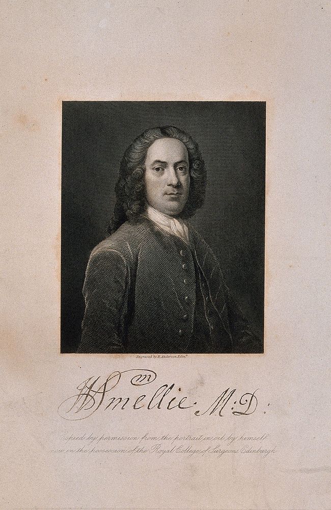 William Smellie. Line engraving by R. Anderson after himself.