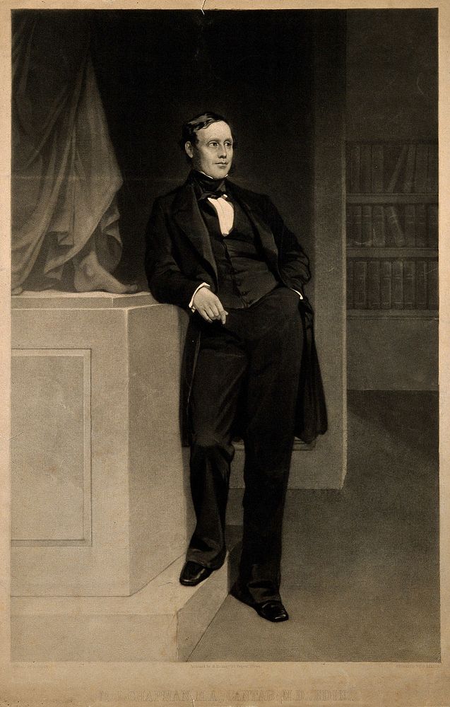 Matthew Jacob Chapman. Mezzotint by S. Bellin after H. Tidey, 1856.