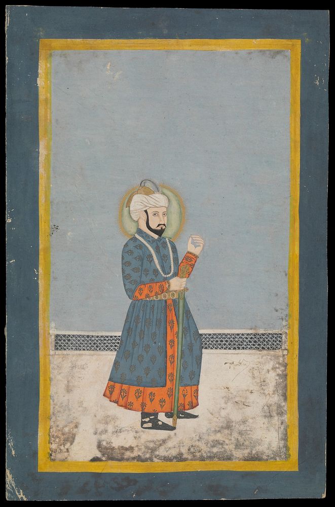 Timur (Tamerlane, Tamburlaine). Gouache painting.
