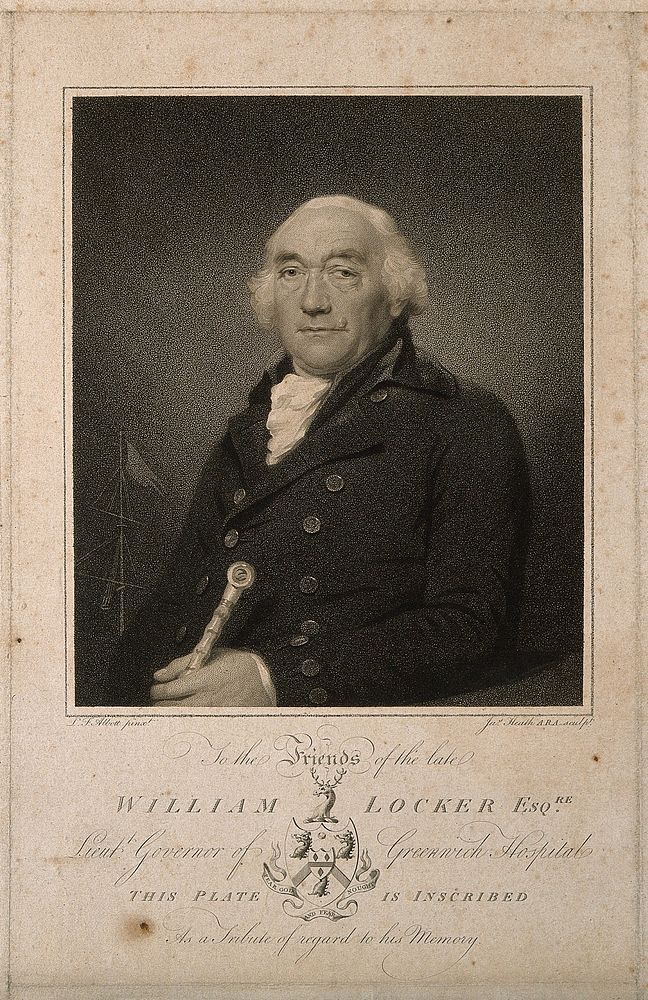William Locker. Stipple engraving by J. Heath after L. F. Abbott.