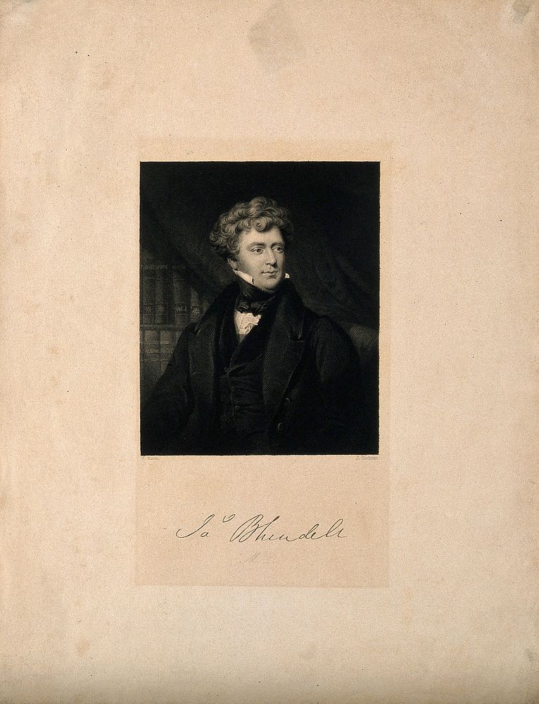 James Blundell. Stipple engraving by J. Cochran after H. Room.