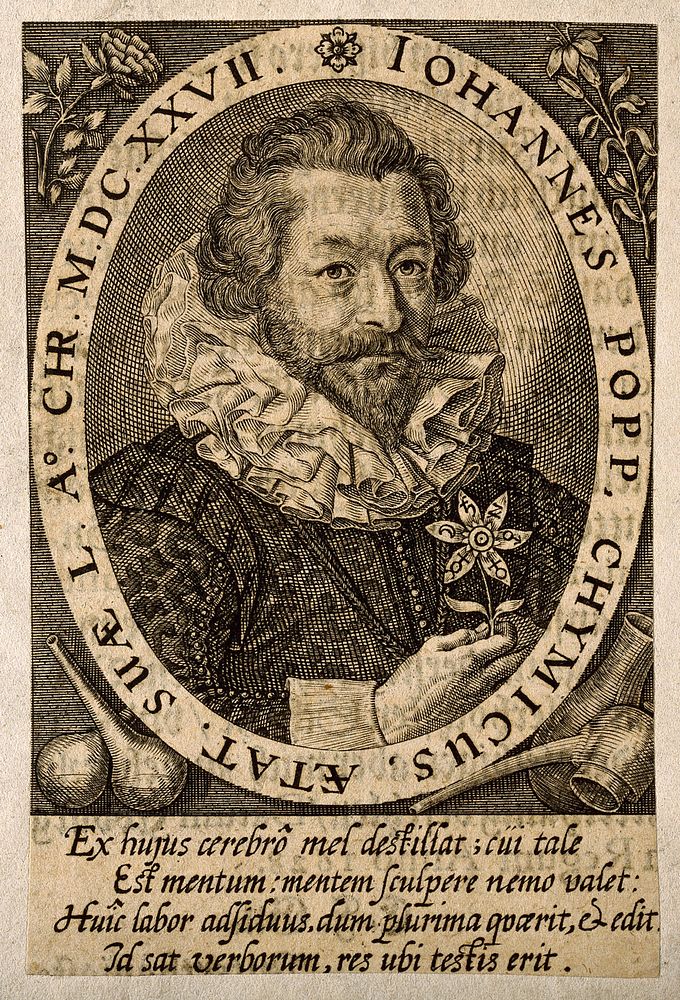 Johann Popp. Line engraving by P. Isselburg.