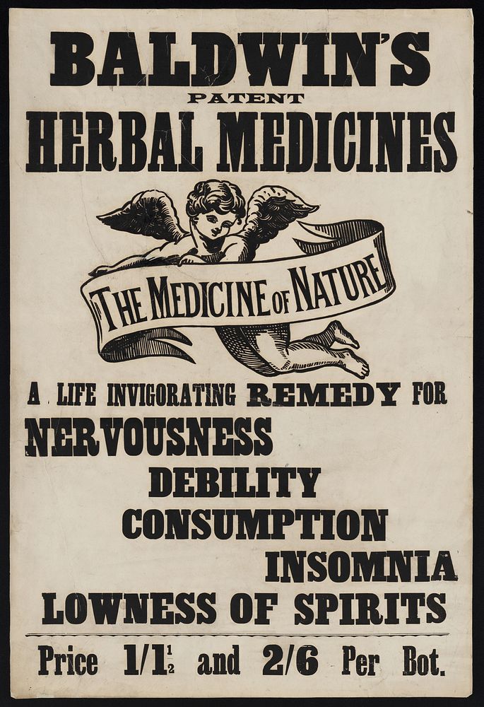 Baldwin's Patent Herbal Medicines : the medicine of nature : a life invigorating remedy for nervousness, debility…