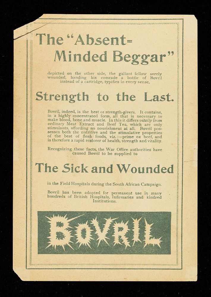 "The absent-minded beggar" / [Bovril Limited].