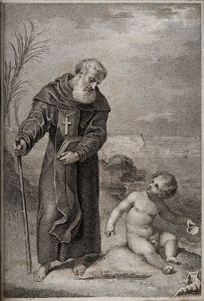 Saint Augustine of Hippo: a child compares its attempt to empty the sea with a spoon with Saint Augustine's attempts…