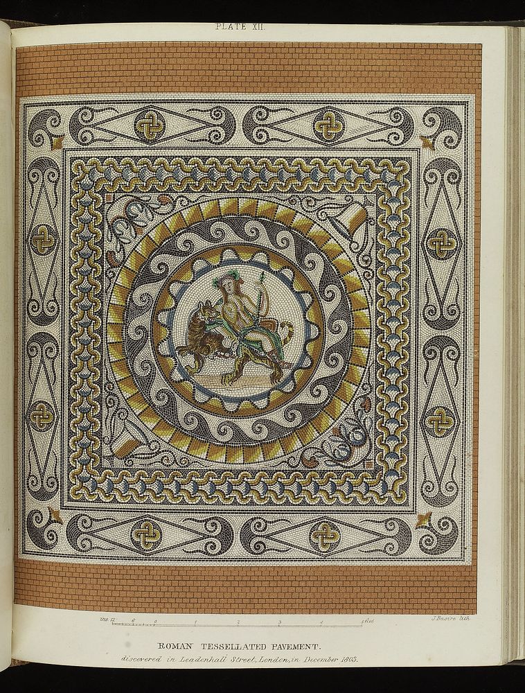 Bacchus, Roman God of wine, mosaic pavement, Roman