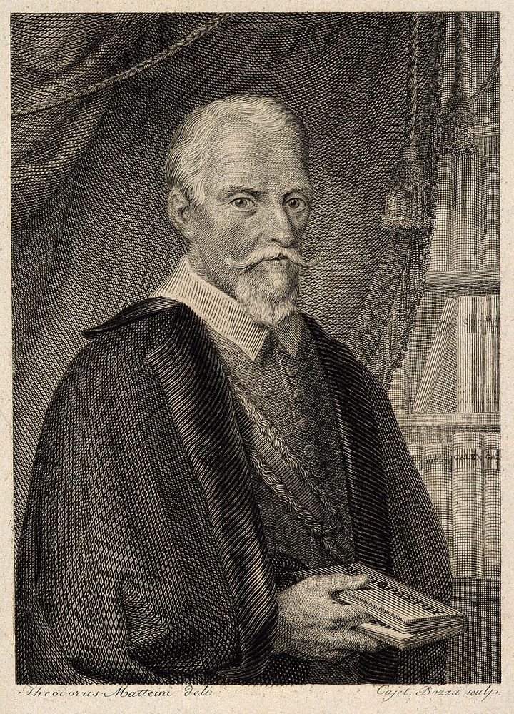 Caspar Hofmann. Line engraving by C. Bozza after T. Matteini.