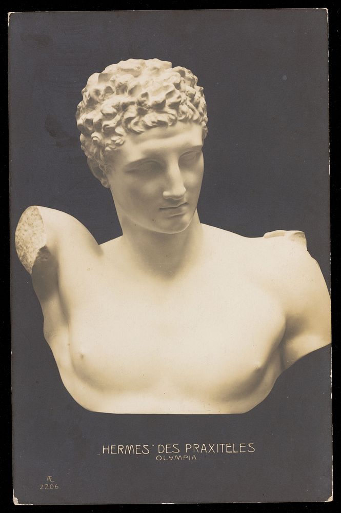 Hermes. Photograpic postcard, 190-.