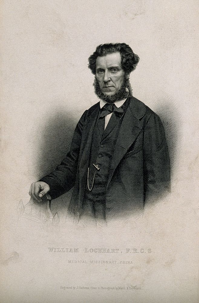 William Lockhart. Stipple engraving by J. Cochran after Maull & Polyblank.